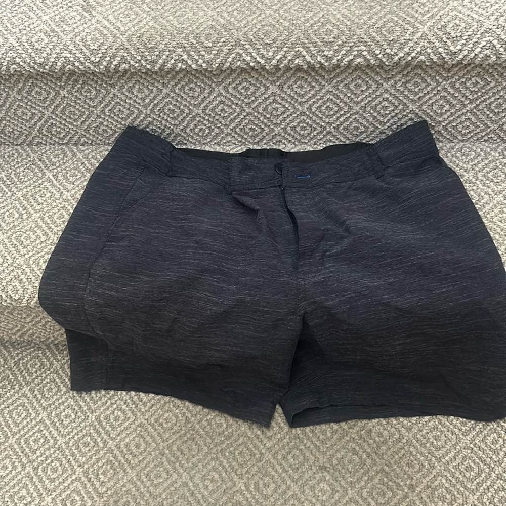 Black marbled  shorts